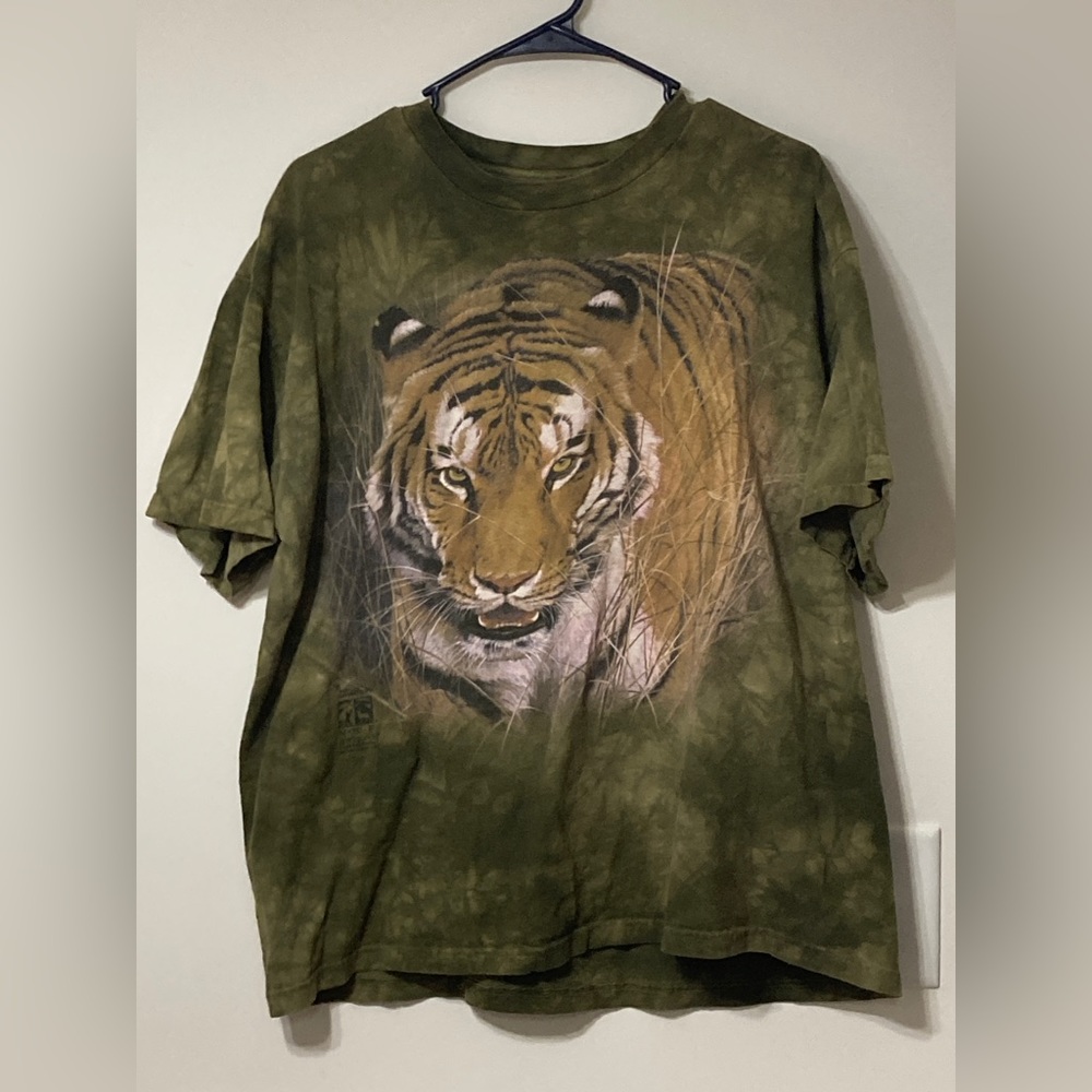 Vintage 1999 Men’s Brown Tiger Graphic T-shirt